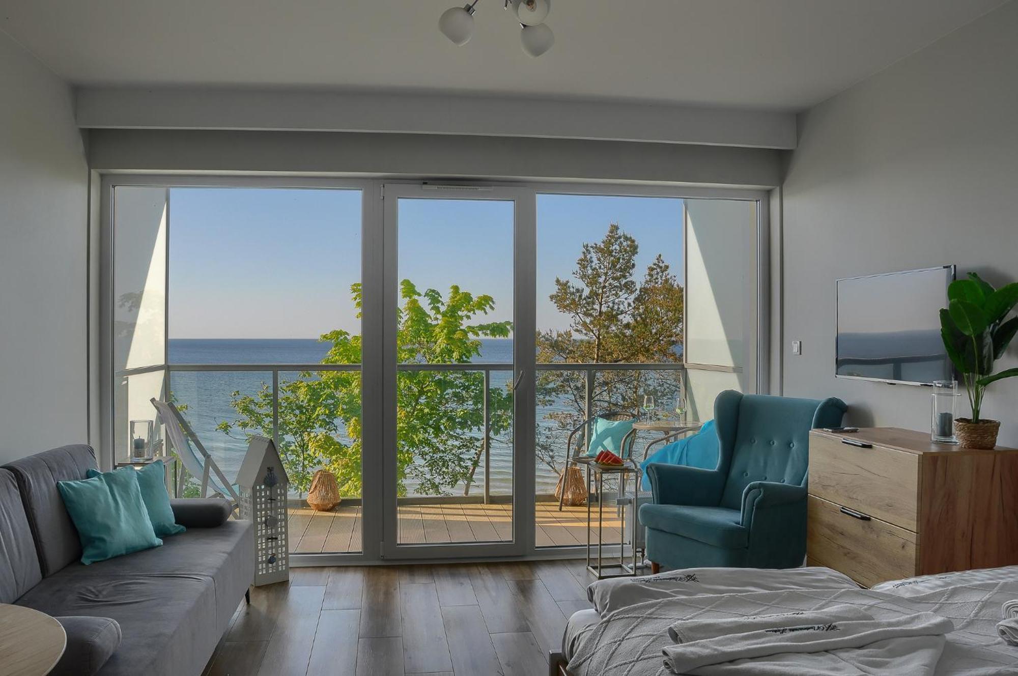 Apartament Z Widokiem Na Morze- Ustronie Apartments Nadmorski Luksus Apartamenty ウストロニエ・モルスキエ エクステリア 写真