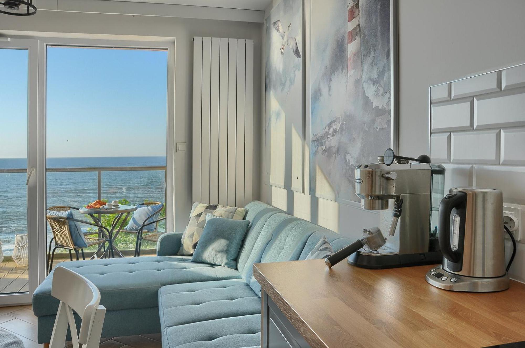 Apartament Z Widokiem Na Morze- Ustronie Apartments Nadmorski Luksus Apartamenty ウストロニエ・モルスキエ エクステリア 写真